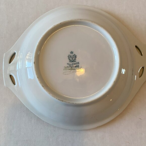 Small Dish Bowl Antique RS Tillowitz Reinhold Schlegelmilch Hand Painted Germany - Picture 3 of 5